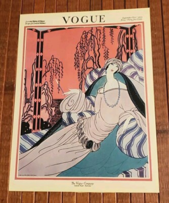 Helen Dryden Vogue Magazine Cover Sept 1, 1922 Litho Art Print
