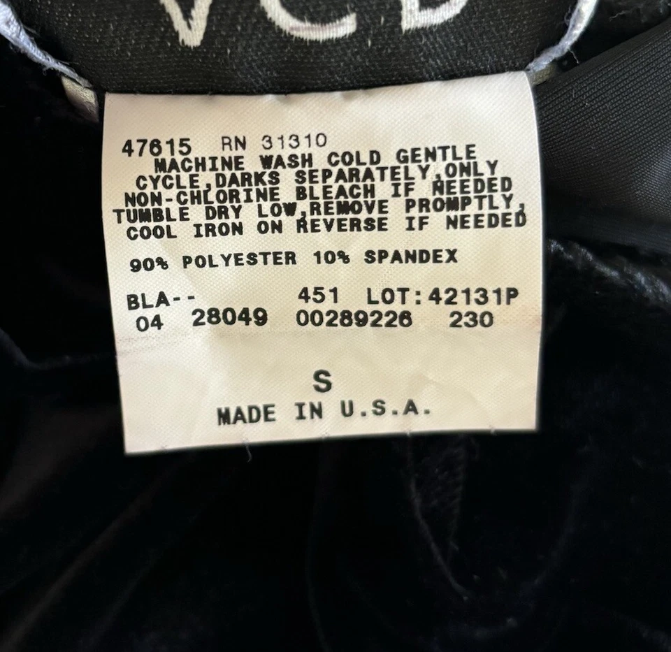 Saia AGB Byer California Feminina S Veludo Preto Maxi Vintage Y2K Grunge Gótico - Imagem 3 de 4