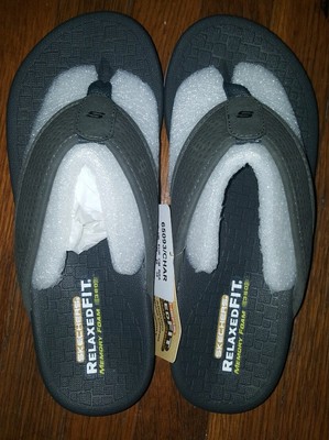 skechers men's pelem emiro flip flop