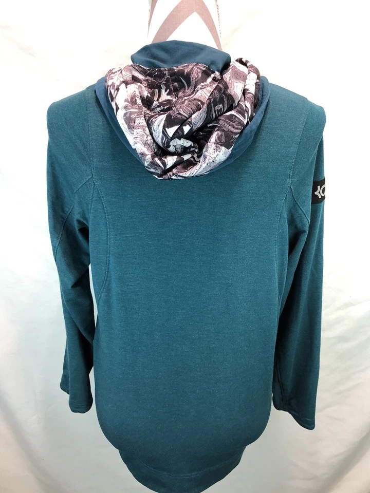 Sudadera con capucha Nike Therma KD Hyperlite FZ azul verde 803770-351 juvenil grande LLL14 para niños Foto 3 de 4