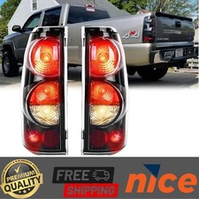 Tail Lights For Chevy Silverado Gmc Sierra 1500 2500 3500 1999-2007 Blackclear