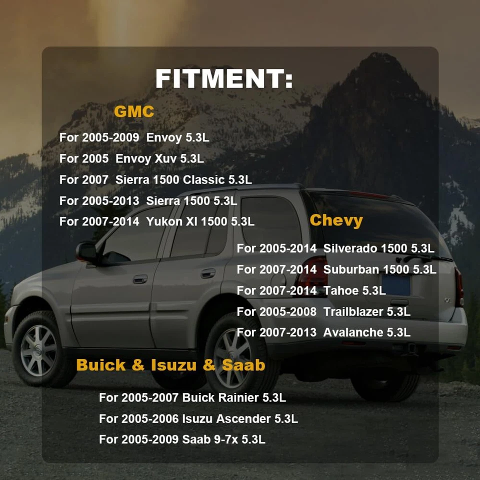 Kit de repuesto de elevadores AFM DOD kit de leva 5,3 KIT DE CÁMARA para Chevy GM 5,3 L 2007-2013 Foto 2 de 4