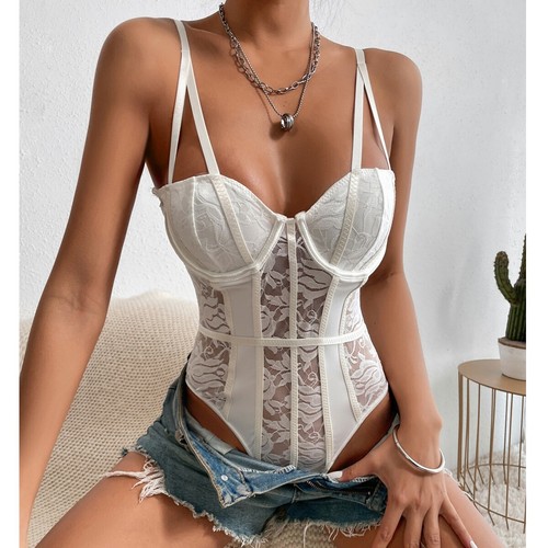 Damen Sommer Body Sommer Sexy Paneele Einfarbig Freizeit Sandstrand Jumpsuits - Bild 18 von 21