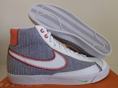 NIKE BLAZER MID '77 ''RECYCLED JERSEY PACK'' GREY-WHITE-RED SZ 14 [CW5838-022]