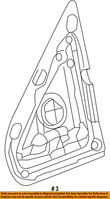 GM OEM Door Side Rear View Mirror-Mirror Assy Gasket Right