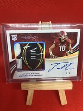 2020 Immaculate RC National Championship GEORGIA BOWL RPA AUTO JACOB EASON SP /5