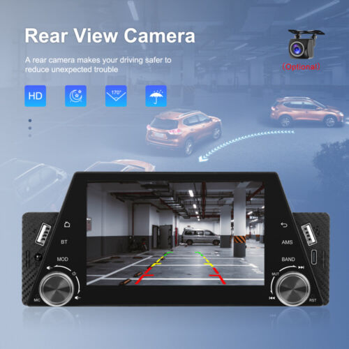 Single 1Din TouchScreen Car Stereo Radio MP5 Bluetooth For Apple/Android CarPlay - Picture 11 of 22