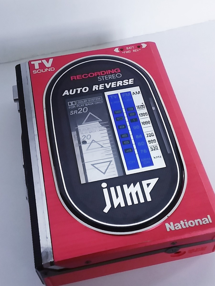 ポータブルプレーヤー National RX-SR20 JUMP CASSETTE RECORDER Vintage National RX-SR20 JUMP AM/FM Cassette Player Read