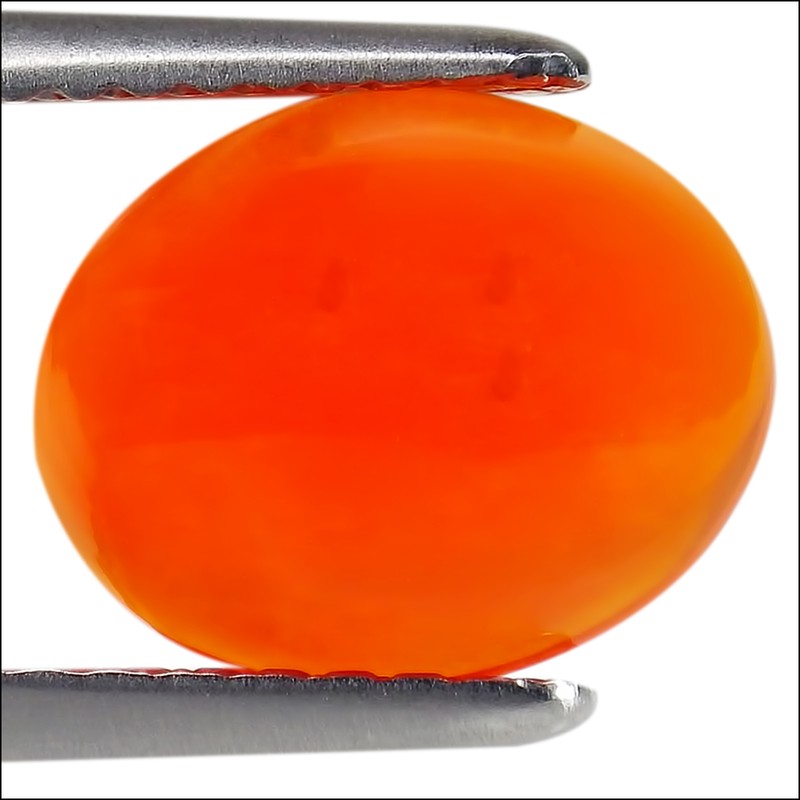 1.32 Ct Natural Ethiopian Orange Opal Gemstone Oval Cabochon Cut
