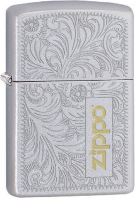ZIPPO - BENZIN - FEUERZEUG - VENETIAN - LASER GRAVIERT - 60002632 - NEU OVP -