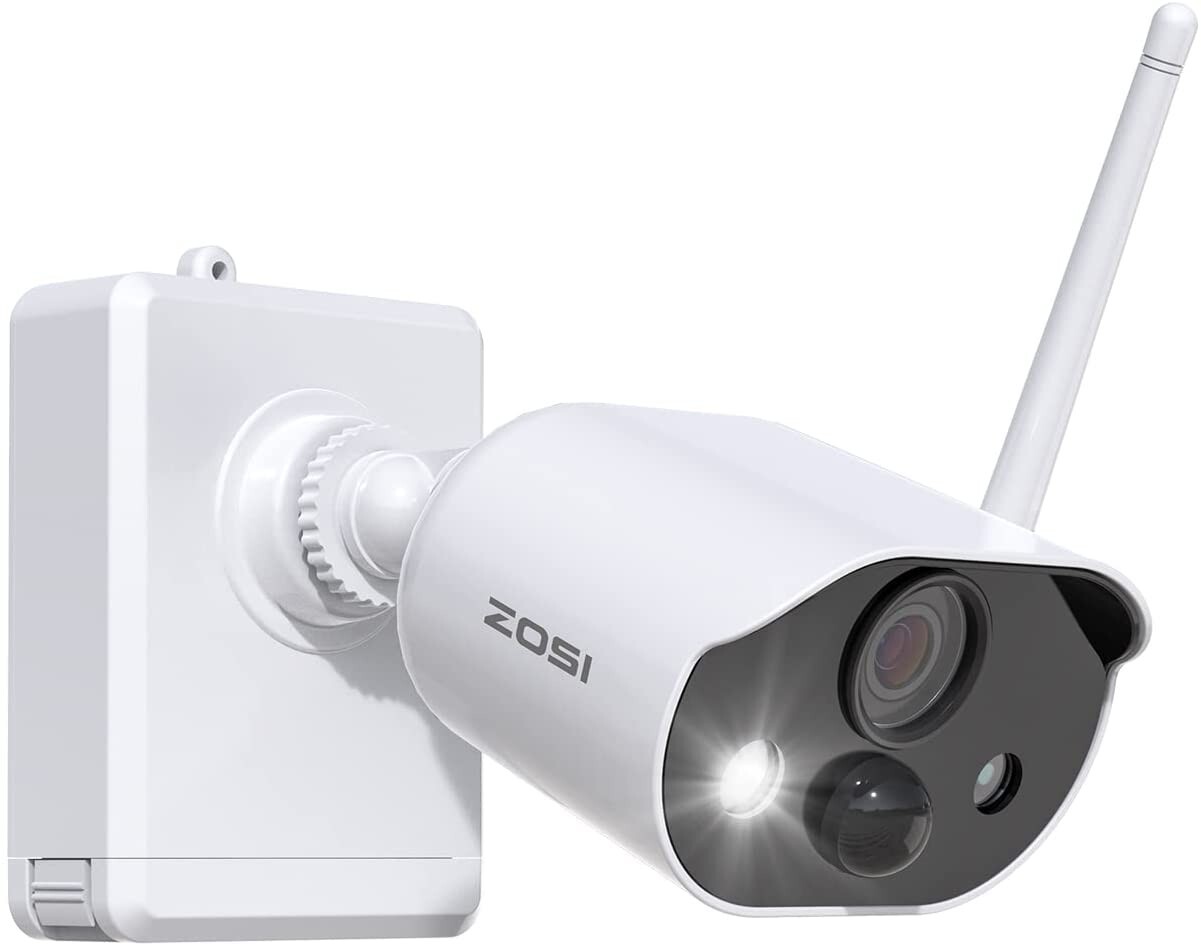 ZOSI 3MP Wire-Free Security Camera System 1TB 8CH Wireless NVR Siren&Light Alarm