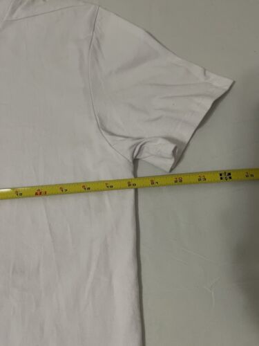 American Stitch Size Medium White T-shirt Color Block Pocket Asymmetrical - Picture 4 of 5