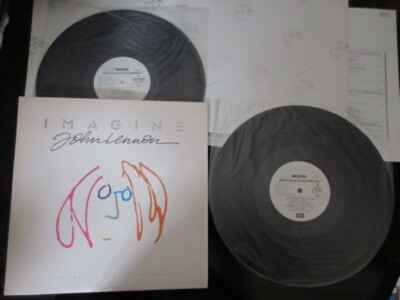 OST Imagine John Lennon Japan Promo White Label Double Vinyl LP