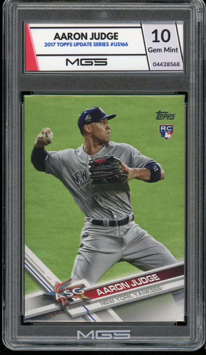 2017 Topps Update #US166 Aaron Judge Rookie Card Graded 10 MGS Gem