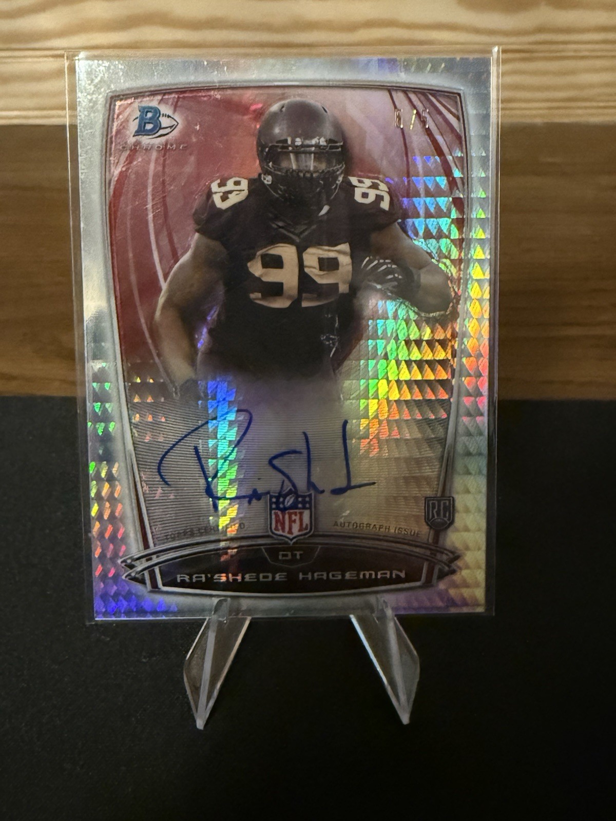 Ra'Shede Hageman Bowman Chrome Rookie Autograph #29 Refractor