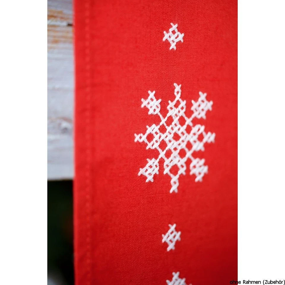 Vervaco Tischläufer Stickset "Weihnachtlich mit Rehen", Stickbild vorgezeichnet - Bild 3 von 4