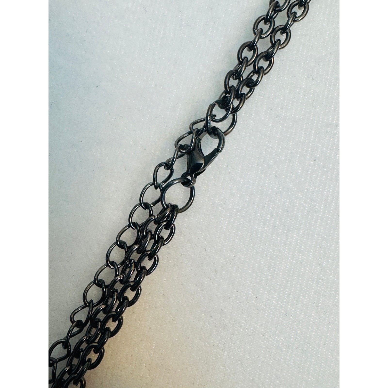 Long Large Oval Interlinking Double Chain Necklac… - image 5