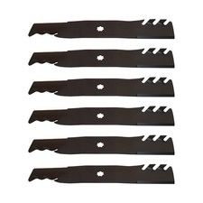 6PK Mulching Blades 48" Fits John Deere GX21784 LA145 LA140 LA165 X140 D140