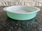 Vintage PYREX 221 Turquoise Blue Round Cake Pan 8 1/4"