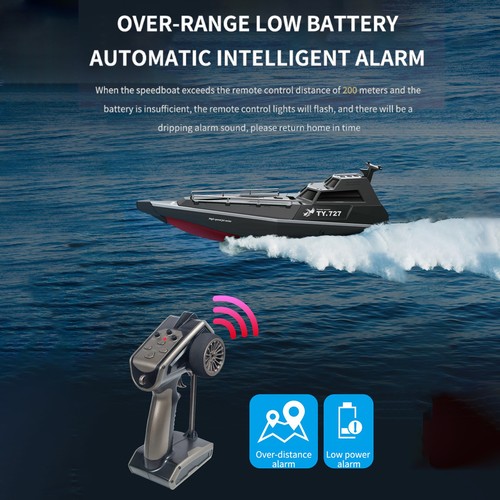 Remote Control Boat 2.4GHz High Speed 30km/h Turbojet Speedboat Remote Contr PL - Picture 7 of 8
