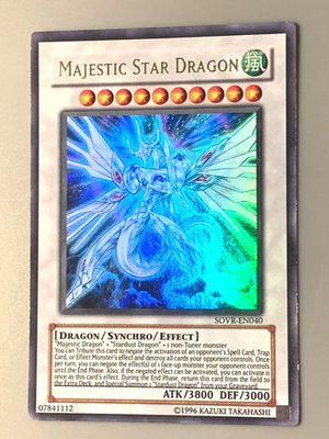 yugioh Majestic Star Dragon SOVR-EN040 Unlimited Edition Ultra Rare near  mint