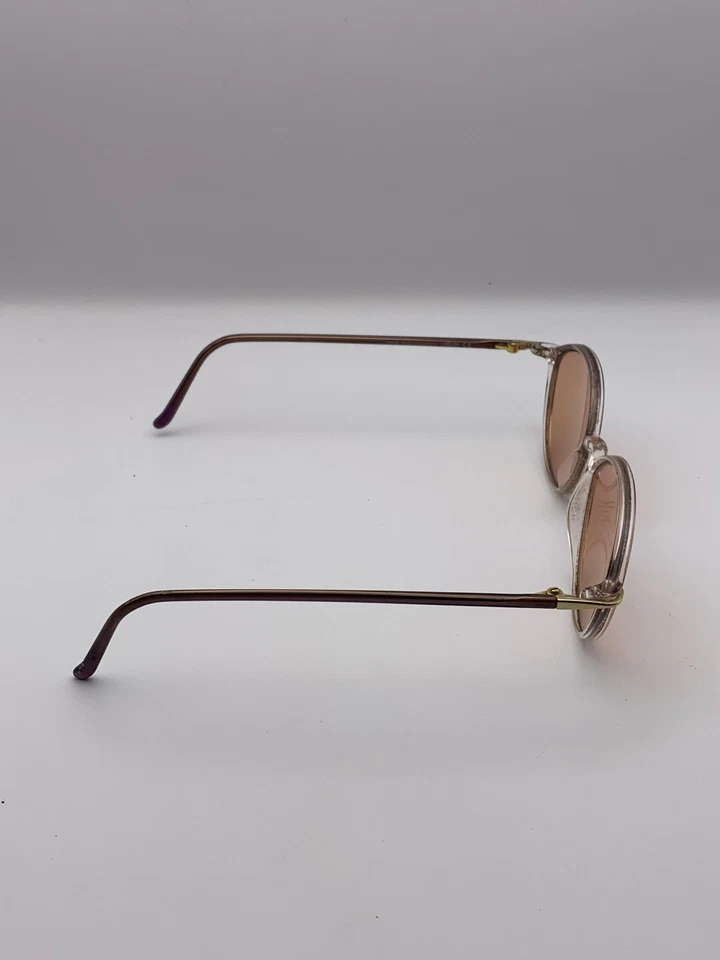 Silhouette SPX 1921 Eyeglass Frames 54-15 130 Oval Clear Brown Frames Only - Image 3 of 4