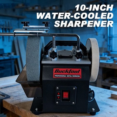BUCKTOOL 10''  knife grinder 1.6-Amp Two-Direction Water Cooled Wet Stone Grinder