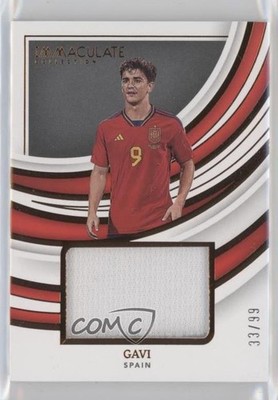 2022-23 Panini Immaculate Remarkable Memorabilia 33/99 Gavi #RM-GVI 0g1j
