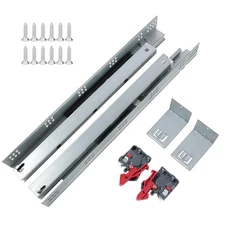 Undermount Soft Close Drawer Slides 21inch,6 Pairs Full Extension Drawer Rail...