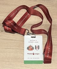 Sunderland v Fulham 22/2/ 26 Quinn&rsquo;s sports bar lanyard