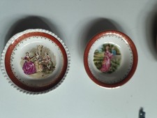 Vintage ceramic bowls X 2 by  ADAMS England.. featuring Fragonard romantic...