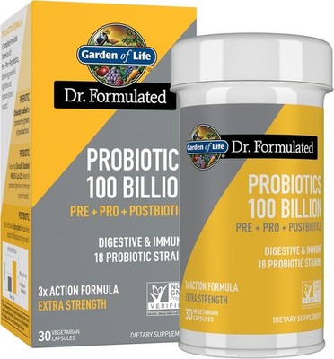Garden of Life Pre + Pro + Postbiotics - 100 billion 30 veg caps EXP 07/2027