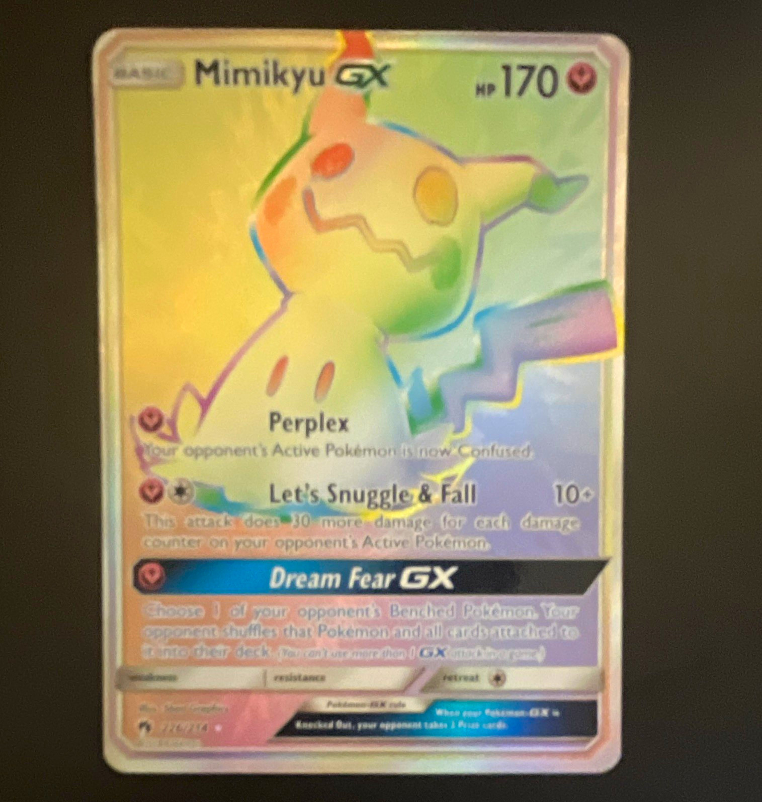 The Pokémon Company Mimikyu GX (Secret) 226/214 SM-Lost Thunder Holo ENG