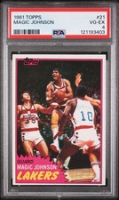 1981 TOPPS #21 MAGIC JOHNSON PSA 4
