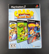 Crash Bandicoot Action Pack Triple PS2 (Sony Playstation, 2005) 2 Sealed Games