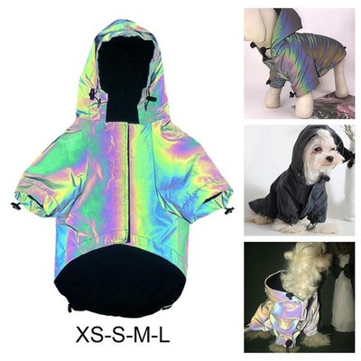 Warme reflektierende Hundekleidung verdickte Jacke Weste Wintermantel mit