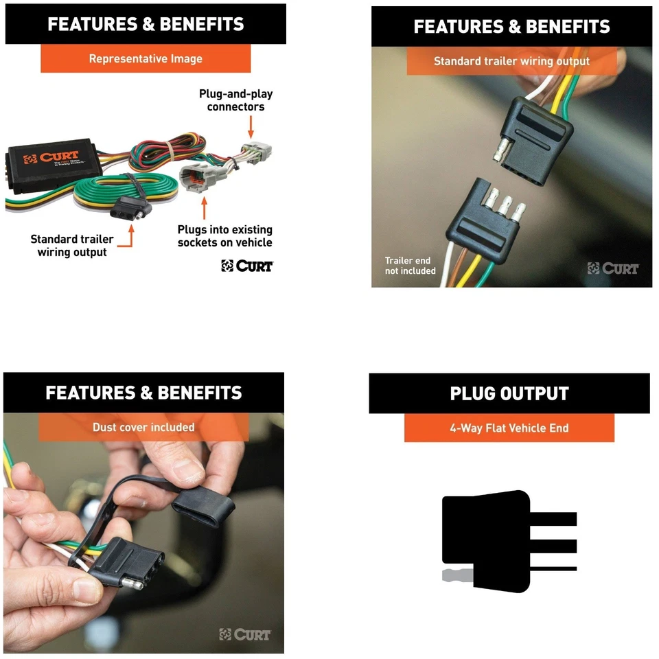 Curt Class 3 Trailer Hitch & Wiring for Volvo S60 — 第 3/4 张图片