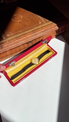 Jaeger-LeCoultre Vintage Hammer Automatik 18 Karat 750 Gold Armbanduhr! - Video 1 von 1