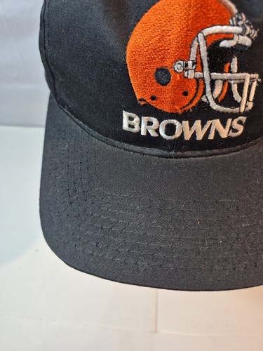 Vtg Cleveland Browns Starter Snapback Hat Cap Stitch Helmet Logo Team NFL Korea - Picture 3 of 16