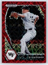 2021 Panini Prizm Draft Picks Ryan Cusick Rookie Red Velocity Prizm RC #PDP24