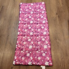 Ozark Trail Youth Kid Sleeping Bag, Pink With Flowers And Butterflies, Zip