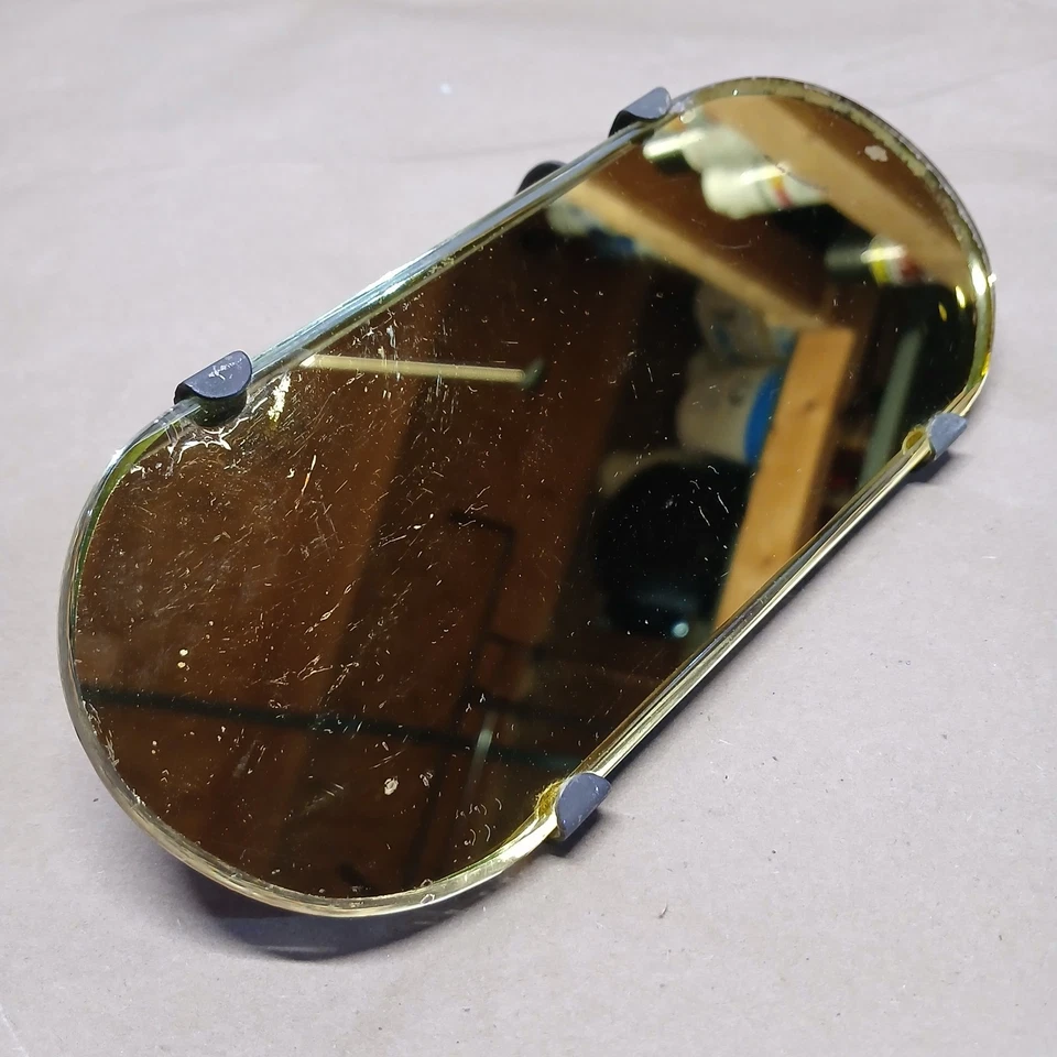 Espejo retrovisor cara dorada automóvil antiguo Ford modelo A Dodge Packard Hudson Foto 2 de 4