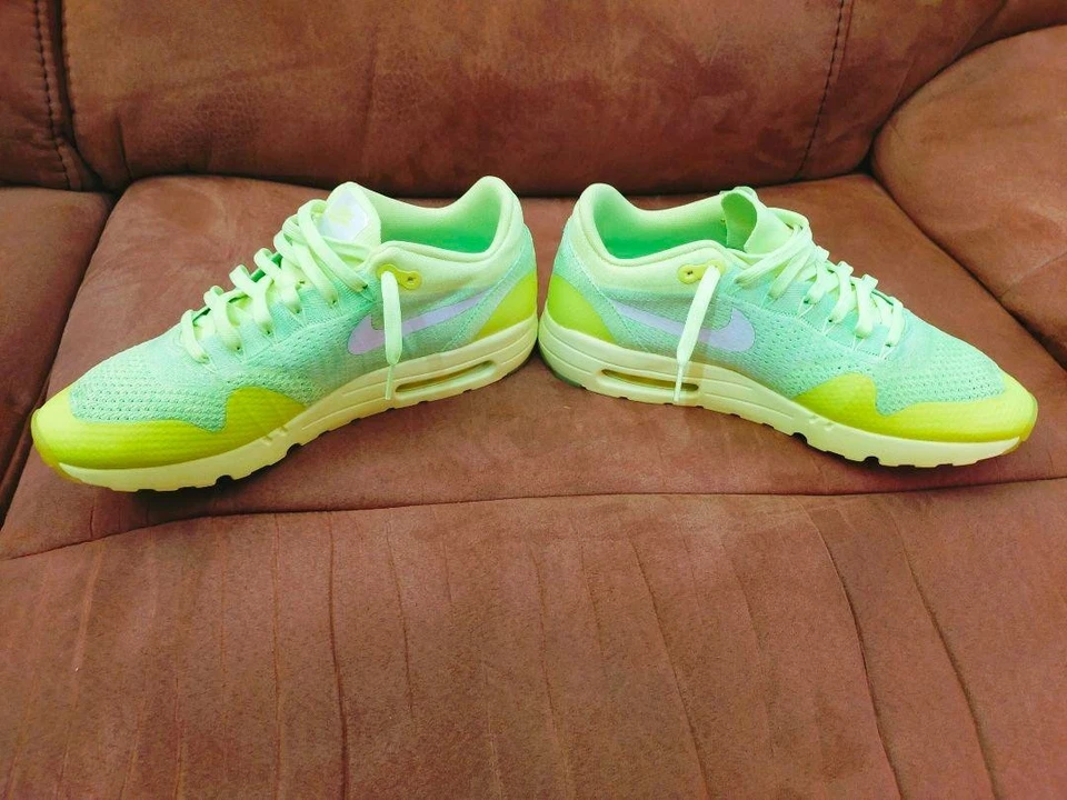 Nike Air Max 1 Ultra Flyknit Volt Amarillo Hombres 12.0 EE. UU. Nuevas de Japón Foto 2 de 4