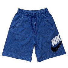 Nike fleece shorts, blue, boys size large