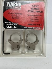 Warne Steel Scope Rings 7.3/.22 Series High