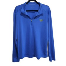 Women Nike Dri Fit Large WNBA Dallas Wings Basketball 1/4 Zip Long Sleeve Shirt