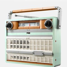 Unbranded 1970s Retro Radio Building Blocks Set 10334 Style – Compatible Bricks,