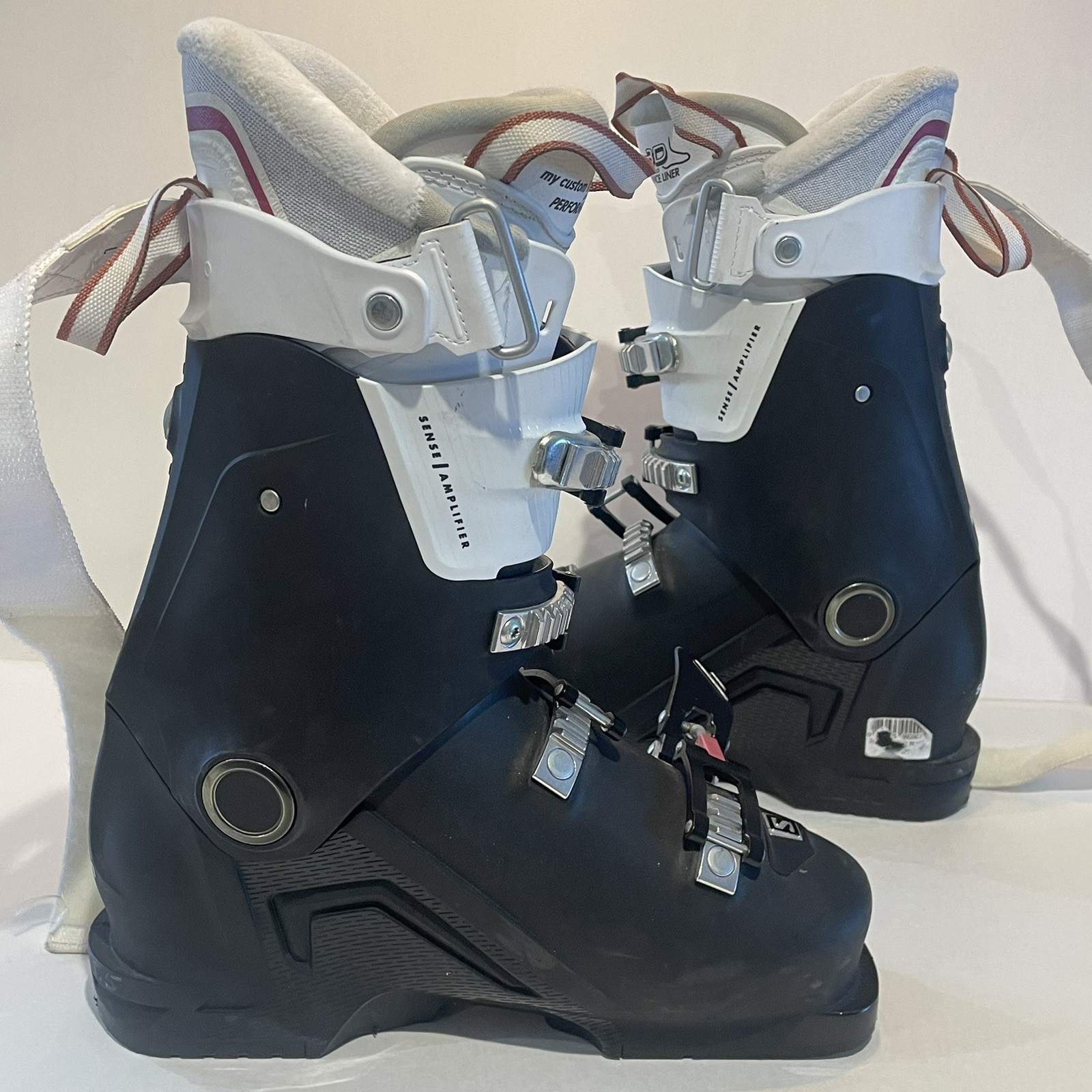 Scarponi da sci Salomon S Max 120 W stretti donna 24 5 scarponi nero rosa bianco