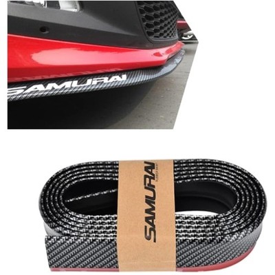 Universal Auto Front Spoiler Lip, Gummi Carbonfiber-Design, 2.5M
