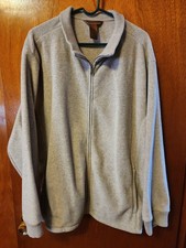 Men's XL St. John's Bay Gray Fleece Full Zip Jacket